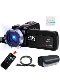 Generic 4K Video Camera Camcorder with 18X Digital Zoom, 48MP Vlogging Camera for YouTube, 3.0" IPS 270° Rotating Touchscreen, Built-in Microphone, 32G SD Card  - Image 2