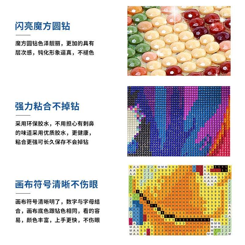 Diy Diamond Painting Mirror 5D Mandala Makeup Mirror New Small Mirror Crystal Shaped Drill Manual Double-Sided Sticking Drill - Image 4