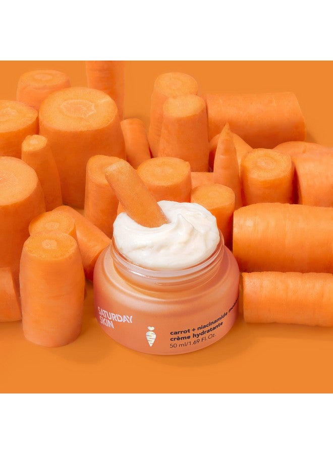 Saturday Skin Face Moisturizing Cream with Carrot, Niacinamide, Ceramides & Centella Asiatica, Peptide, Paraben-Free, Sulfates-Free, Fragrance-Free, Anti Wrinkle Facial Cream(1.61 Ounce) - Image 3