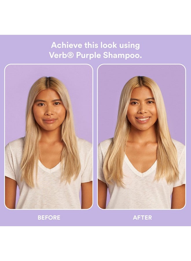 VERB Purple Shampoo - Vegan Toning Shampoo for Blonde, Grey and Silver Hair - Free of Harmful Sulfates and Paraben - Purple Color Corrector to Reduce Yellow Brassy Tones, 12 fl oz - Image 2