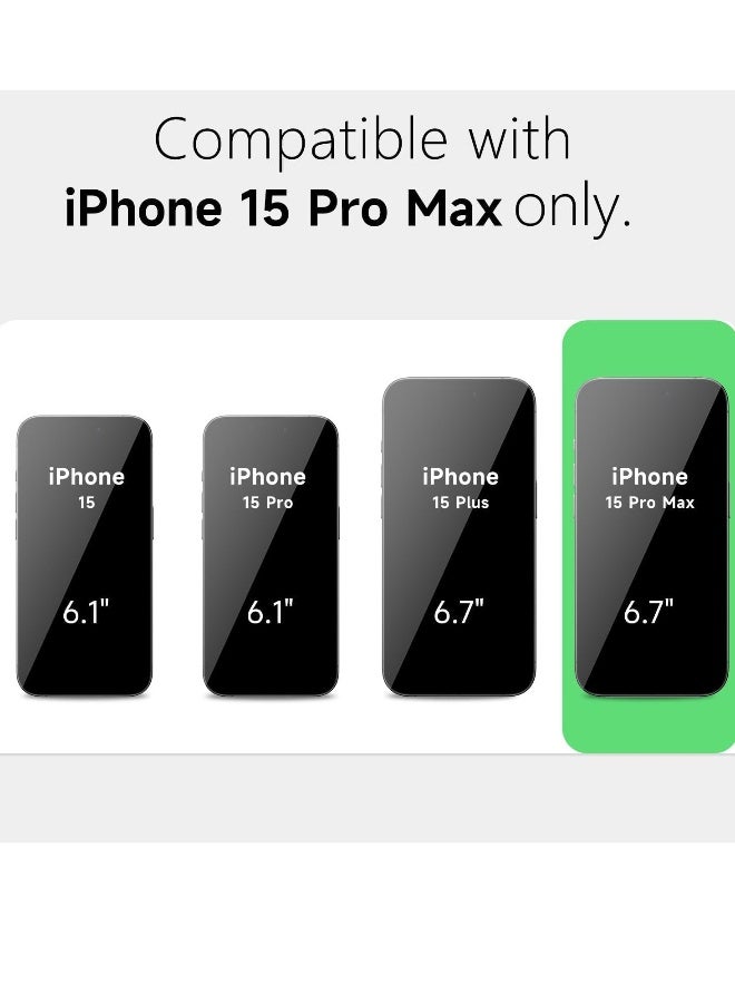 DUSALA iPhone 15 Pro Max Clear Magnetic Cover Mag Safe Compatible Hybrid Protective Crystal Clear Hard Back Case Shockproof Silicone Frame Slim Transparent Case for Apple iPhone 15 Pro Max - Image 3