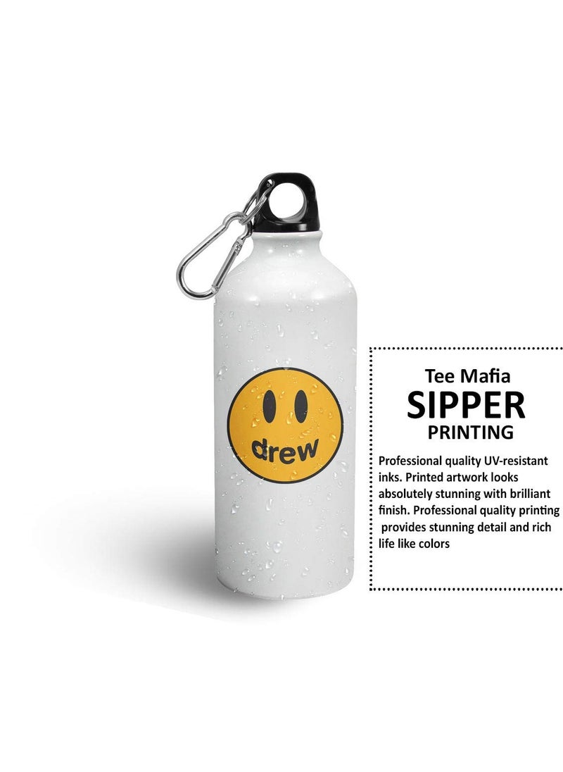 Tee Mafia Tee Mafia Drew Sipper Bottle Justin Bieber Bottle water Music Bottle Song Bottles Printed Sipper Bottle Singer Bottle 600 Ml Multicolor  - Image 3
