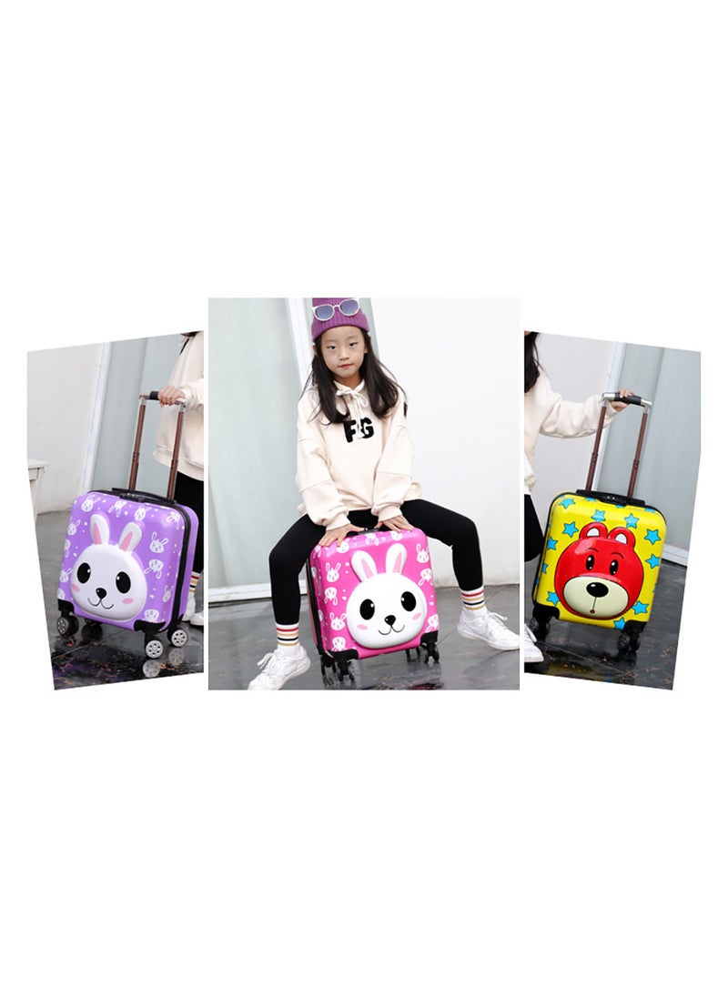 MissTiara - Kids Roller Duffle Bag Travel Quiet Spinner Wheel Luggage 18 Inch Travel and School Roller Case - Image 1