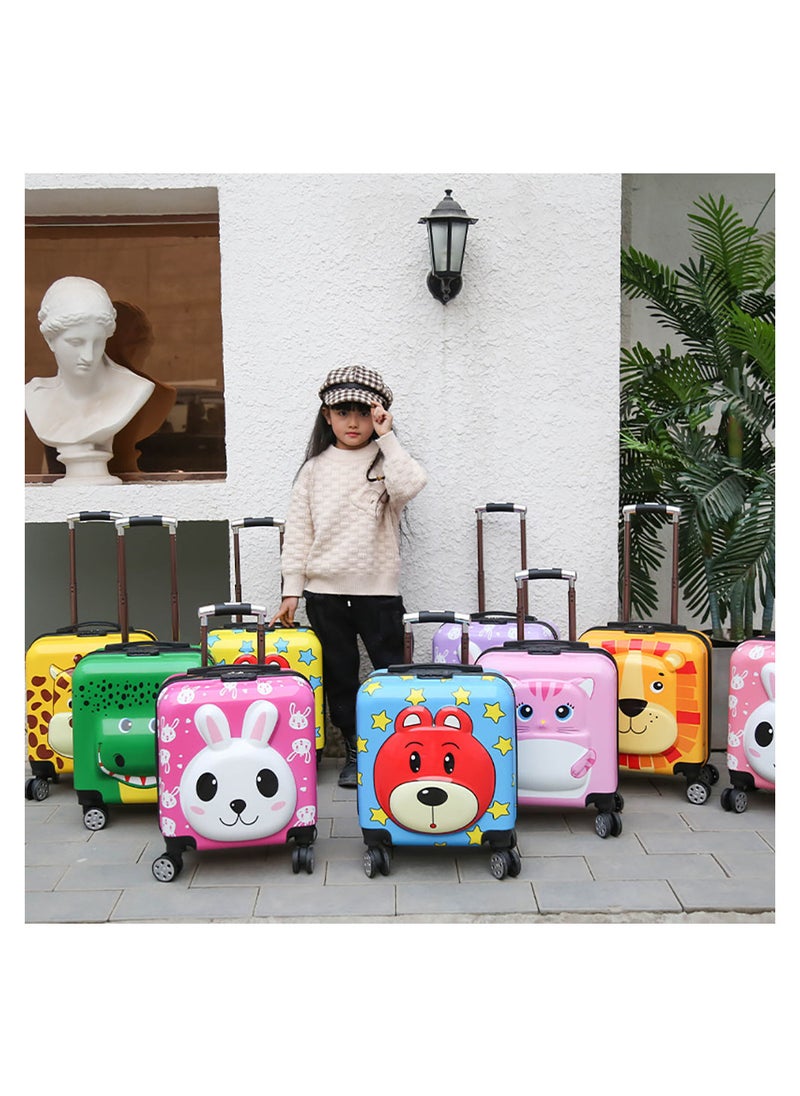 MissTiara - Kids Roller Duffle Bag Travel Quiet Spinner Wheel Luggage 18 Inch Travel and School Roller Case - Image 1