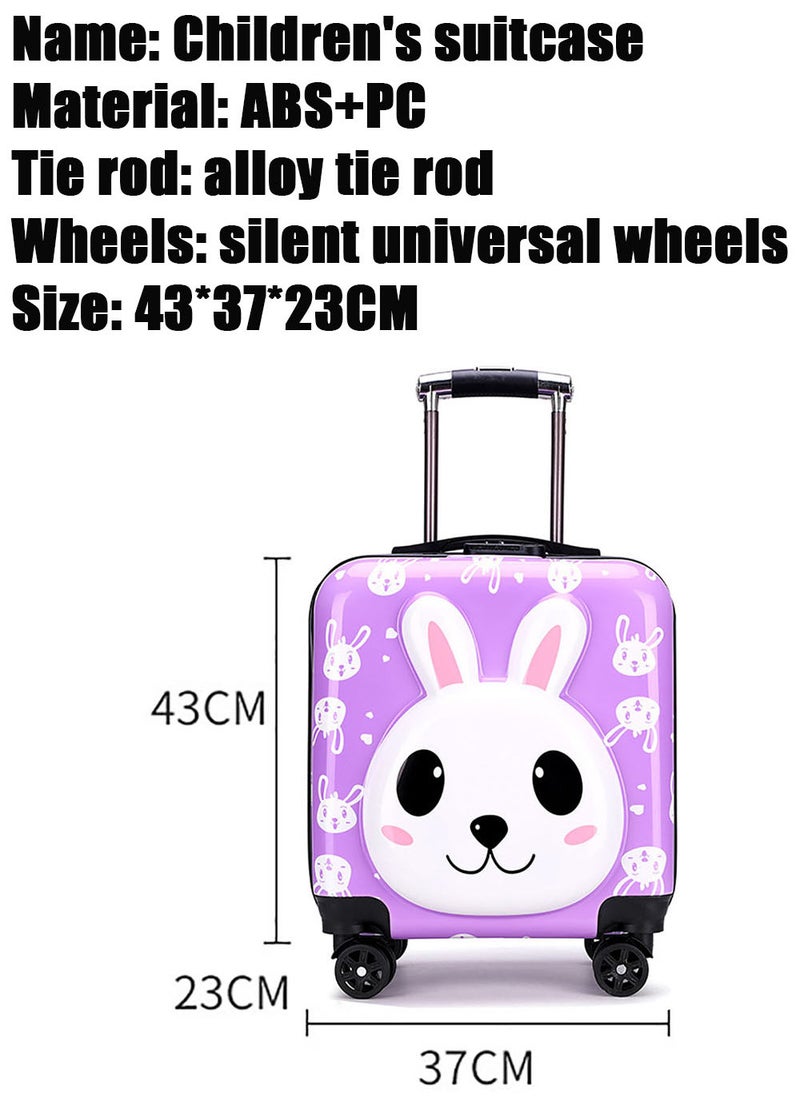 MissTiara - Kids Roller Duffle Bag Travel Quiet Spinner Wheel Luggage 18 Inch Travel and School Roller Case - Image 1