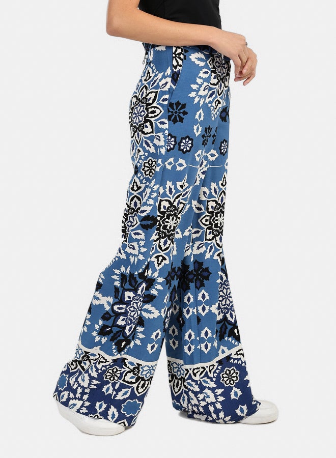 Carina All Over Printed Pants with Belt - Image 2