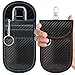 Hoiny 2 Pack Faraday Key Fob Protector Car RFID Signal Blocking Pouch Faraday Bag for Car Key Fob AntiTheft Case RedBlue Medium - Image 2