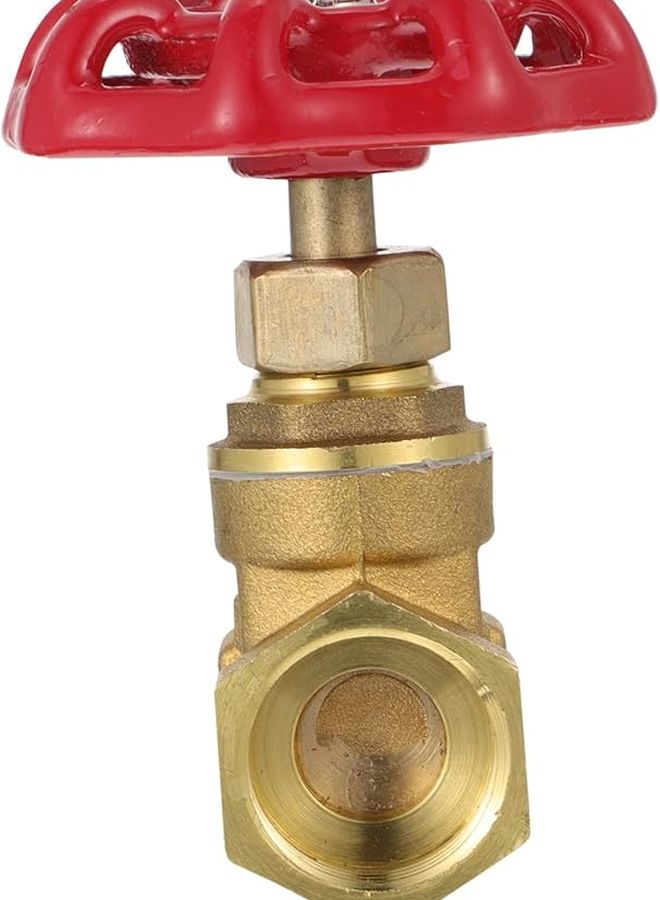 DN15 Brass Shut Off Valve 1 2 Inch Threaded Water Connector Heavy Duty Plumbing - Image 1