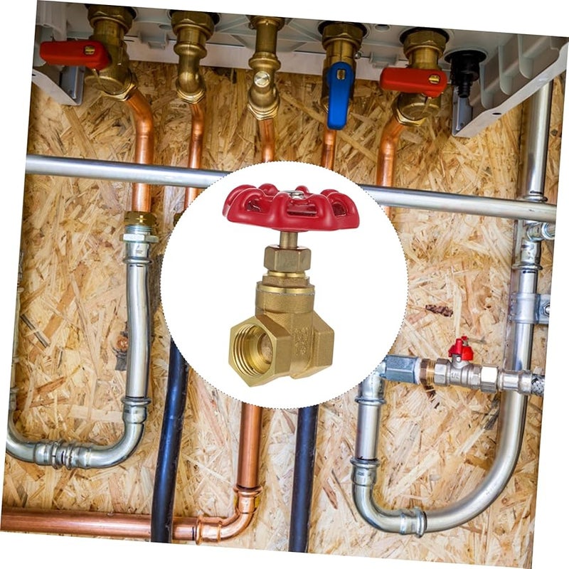 DN15 Brass Shut Off Valve 1 2 Inch Threaded Water Connector Heavy Duty Plumbing - Image 5