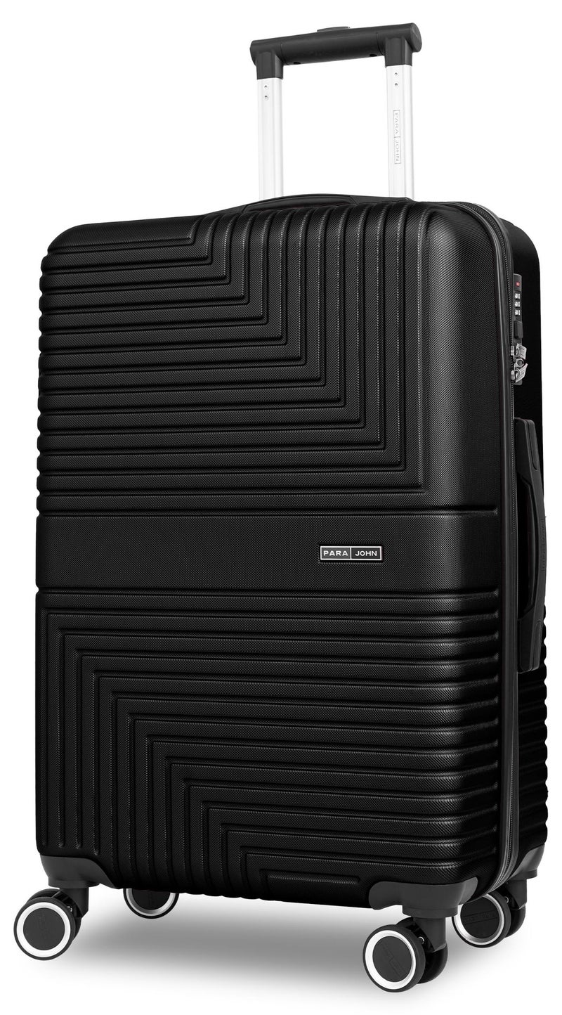 بارا جون حقيبة سفر خفيفة الوزن من مادة ABS ذات جوانب صلبة و8 عجلات دوارة مع قفل مقاس 24 بوصة - Image 1