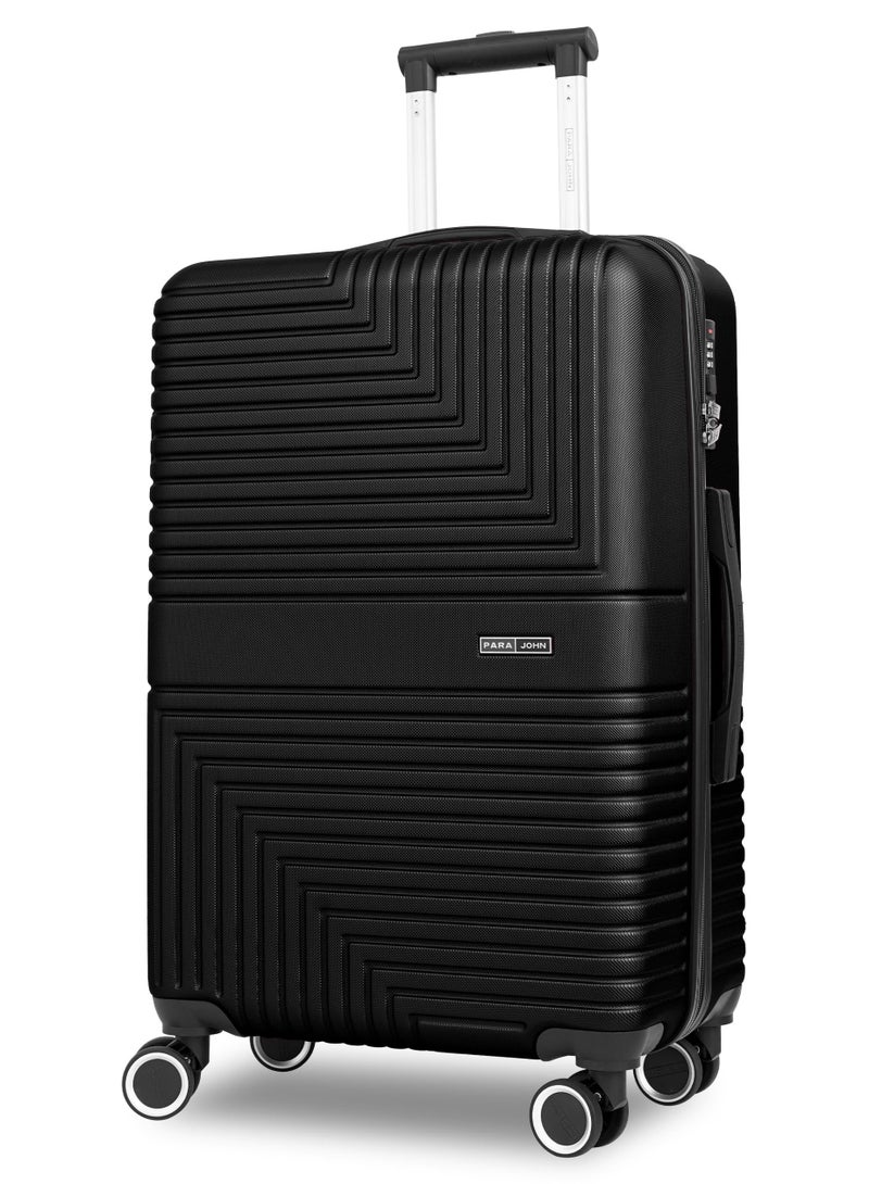 بارا جون حقيبة سفر خفيفة الوزن من مادة ABS ذات جوانب صلبة و8 عجلات دوارة مع قفل مقاس 24 بوصة - Image 1