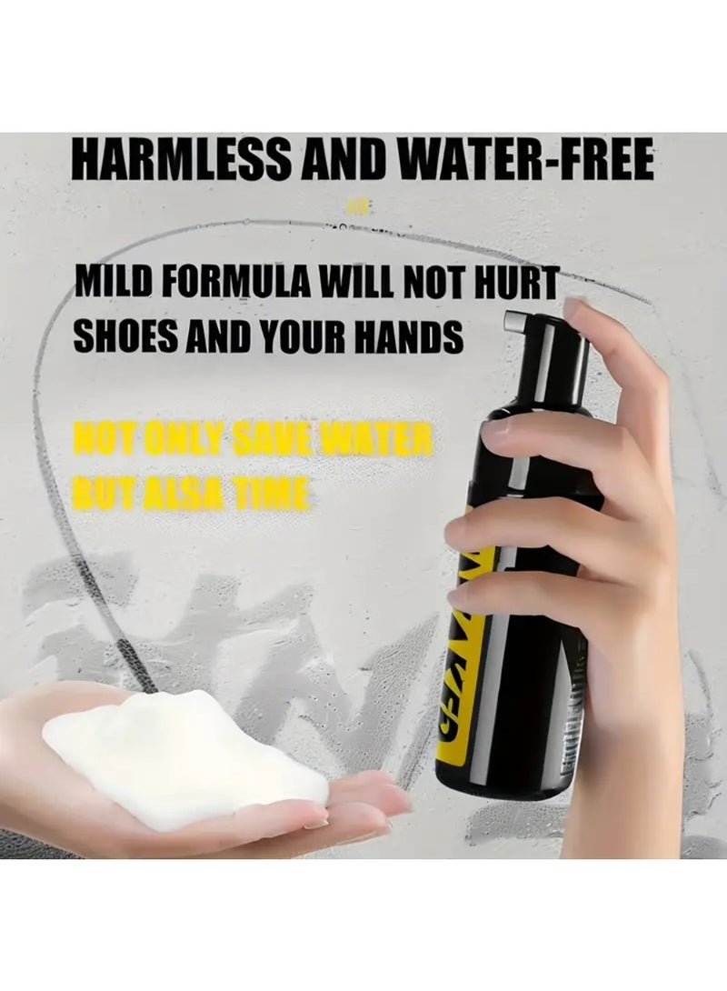 ZedAura Water-Free Foam Sneaker Cleaner Kit – 3-in-1 Stain Remover Spray with Brush & Microfiber Cloth – Safe on Leather, Canvas, Suede & Rubber – Portable 5.3 oz - Image 5