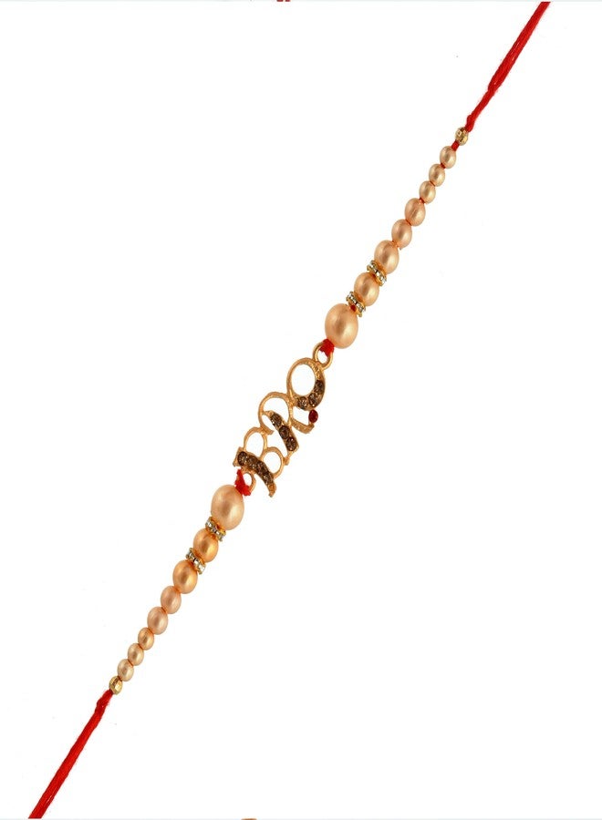 PrideKraft Muali Gold Plated Rakhi Thread Rakhi With pink Printed Mug| Rakhi For Brother(Rakhi with mug Article D) - Image 3