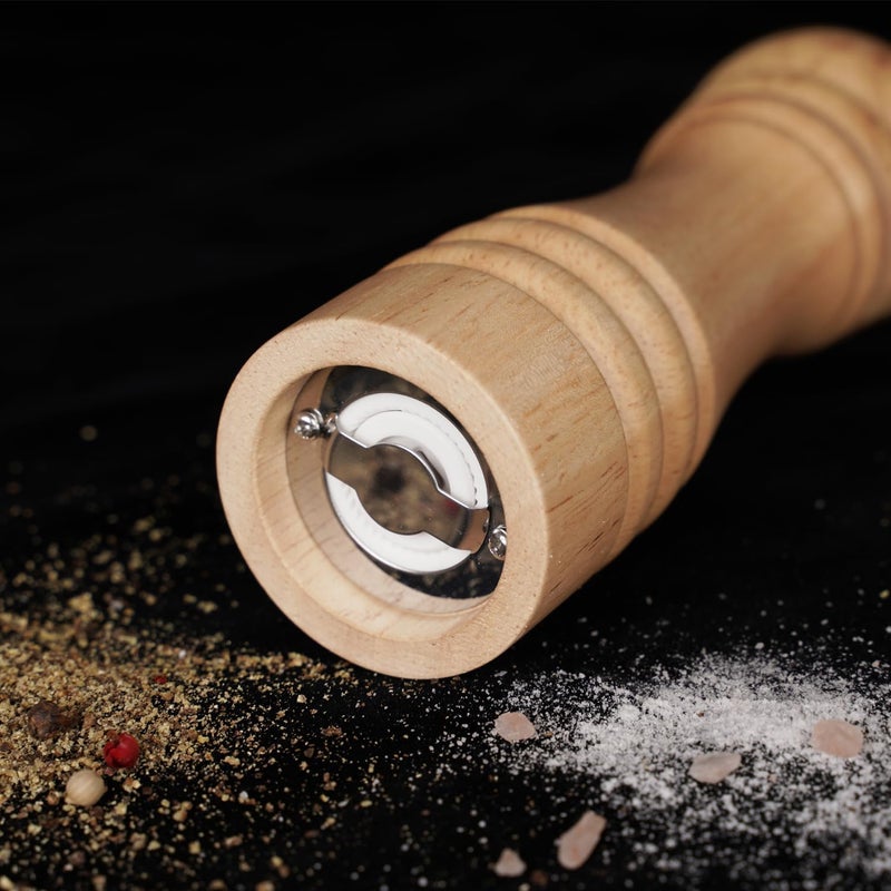 DeroTeno Pepper mill made of rubberwood with ceramic grinder, height 16.5 cm - Image 3