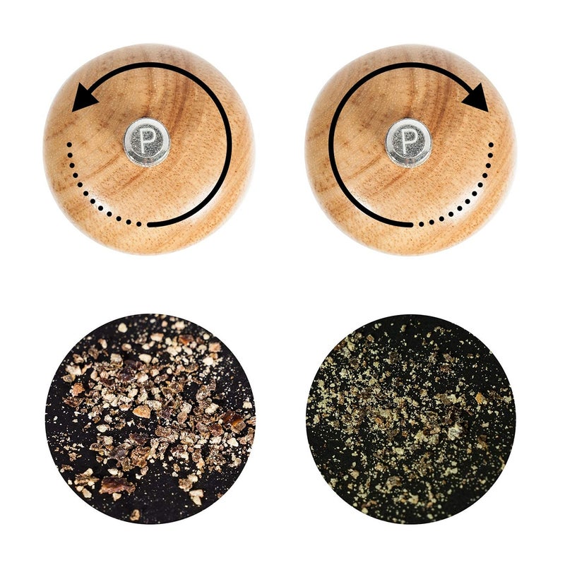 DeroTeno Pepper mill made of rubberwood with ceramic grinder, height 16.5 cm - Image 4