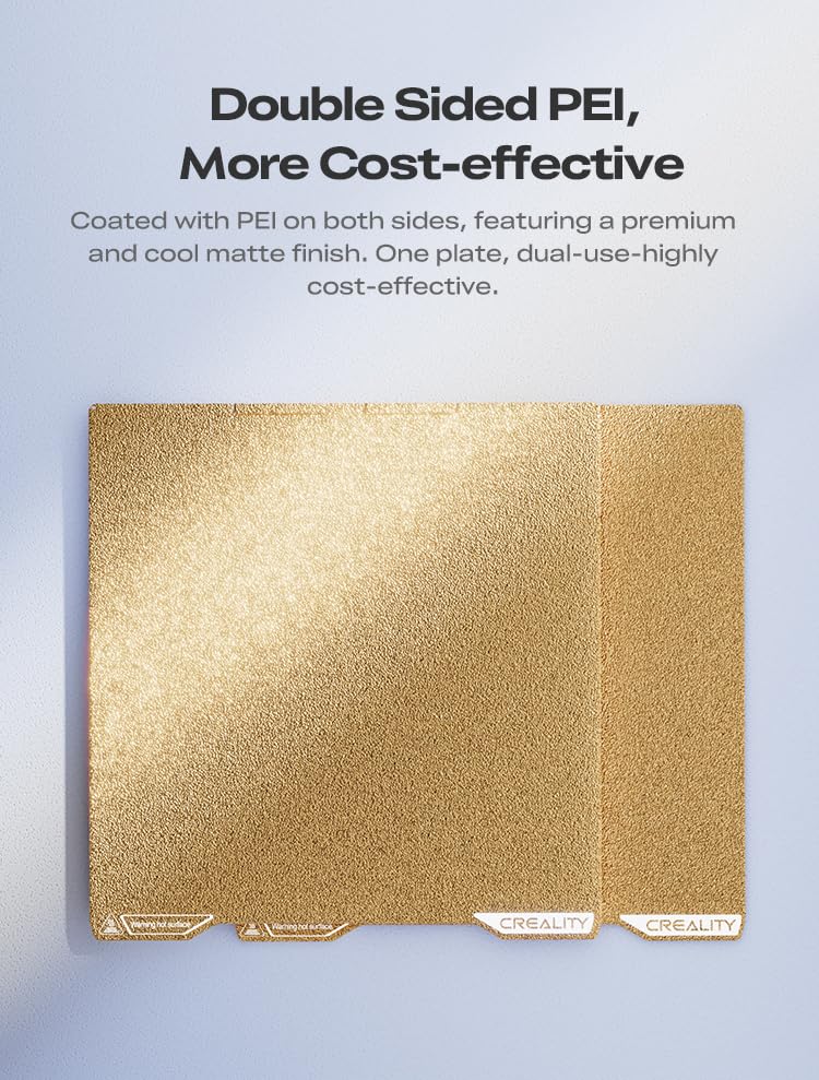 Lokkr Creality K2 PEI Double Sided Frosted Build Plate 270x293mm - High Strength, Heat & Wear Resistant, Easy Model Removal, Premium PEl Coating - 3D Printer Accessories - Image 4