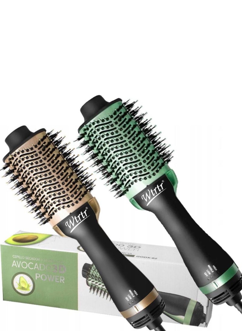 Wtrtr New Professional Detachable Interchangeable Styler Electric hair brushes Hot Air Brush comb 1 Step Hair Dryer Brush set - Image 1