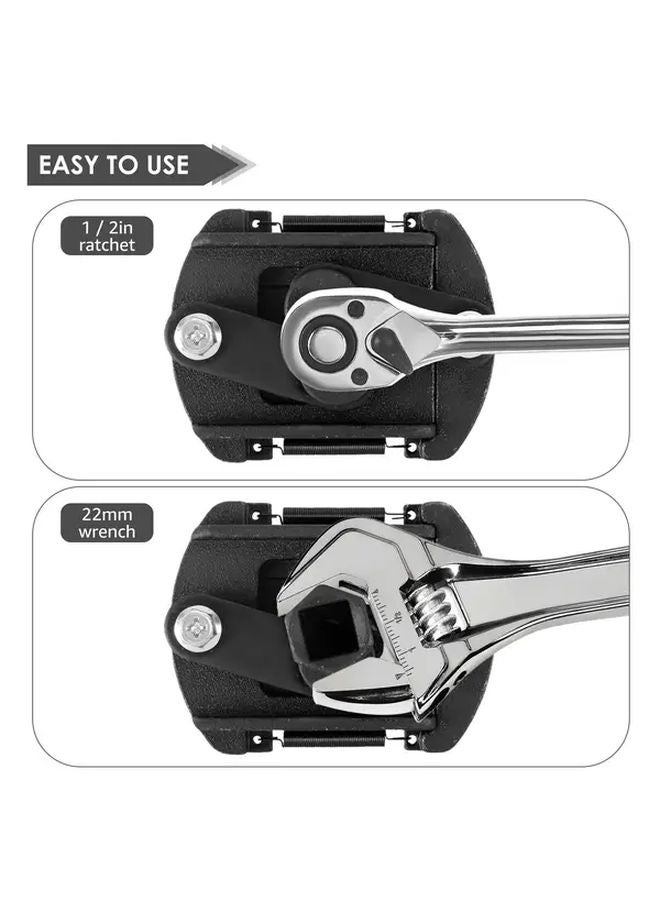 2Pcs Black Adjustable Oil Filter Wrench 60 105mm Universal Removal Tool For 1 2 Inch Ratchet - Image 4