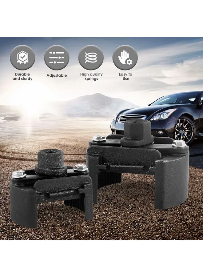 2Pcs Black Adjustable Oil Filter Wrench 60 105mm Universal Removal Tool For 1 2 Inch Ratchet - Image 2