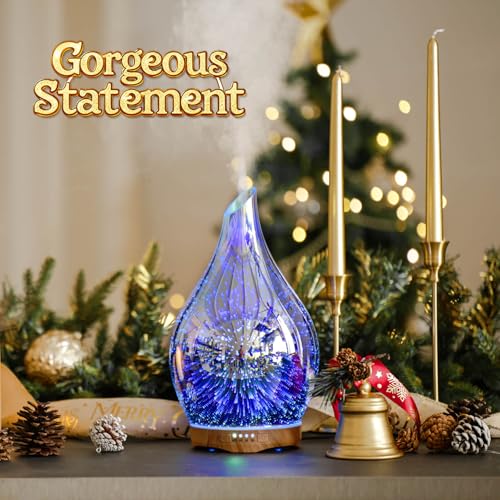 Porseme 280ml Essential Oil Diffuser, Aroma Ultrasonic Humidifier with Remote Control, BPA Free, Auto Shut-Off, Timer Setting - Image 4