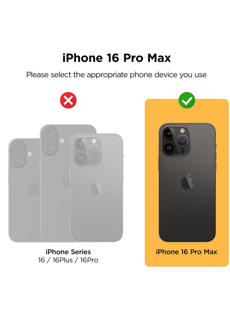 VRS Design Damda Glide Pro iPhone 16 Pro MAX Case Cover Wallet with Semi Automatic Credit Card Holder Slot [4 Cards] - Black  - Image 2