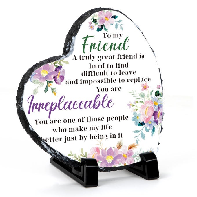 PURPLE FLOWER FRIENDSHIP GIFTS FOR WOMENINSPIRATIONAL QUOTES BEST FRIENDS FLORAL BIRTHDAY PRESENTS FOR DESK DECORFLOWERS ORNAMENT FOR HOME TABLE GIRLS BEDROOM DECORATION