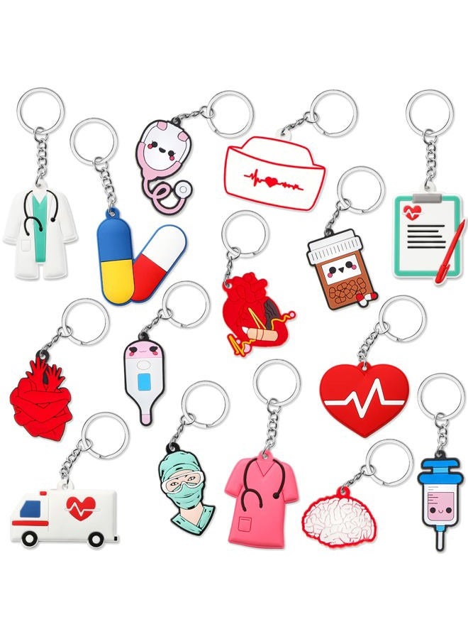 Henoyso 150 Pcs 2025 Cna Week Nurse Graduation Gifts Keychains Nurses Week Gift Healthcare Keychain Gifts for Women Students School Medical Assistant Graduation Party Favors - Image 1