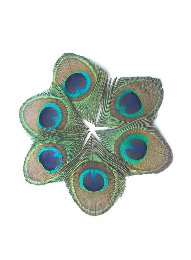 MWOOT 30 Pieces Peacock Feathers, Green Peacock Eye Feathers For Diy Crafts Art, Trimmed Feathers For Diy Vintage Hair Accessories Carnival Revelry Masquerade Costume Wedding Holiday Party Decoration - Image 2