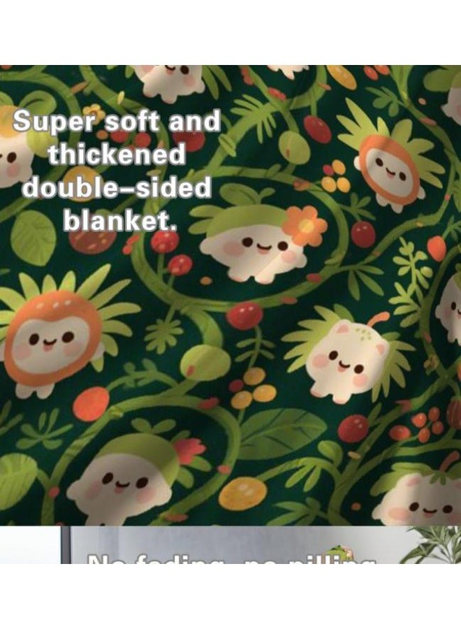 عام بطانية رقيقة من الفانيلا (حرارة ومريحة، ومناسبة للنوم واستخدام اللعبة والغبار والرمل) 150 سم * 200 سم - 896 - Image 4