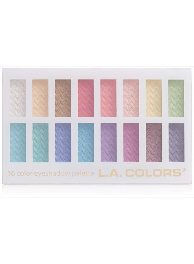 L.A. Colors 16 Color Eyeshadow Palette, Haute, 1.02 Ounce - Image 1