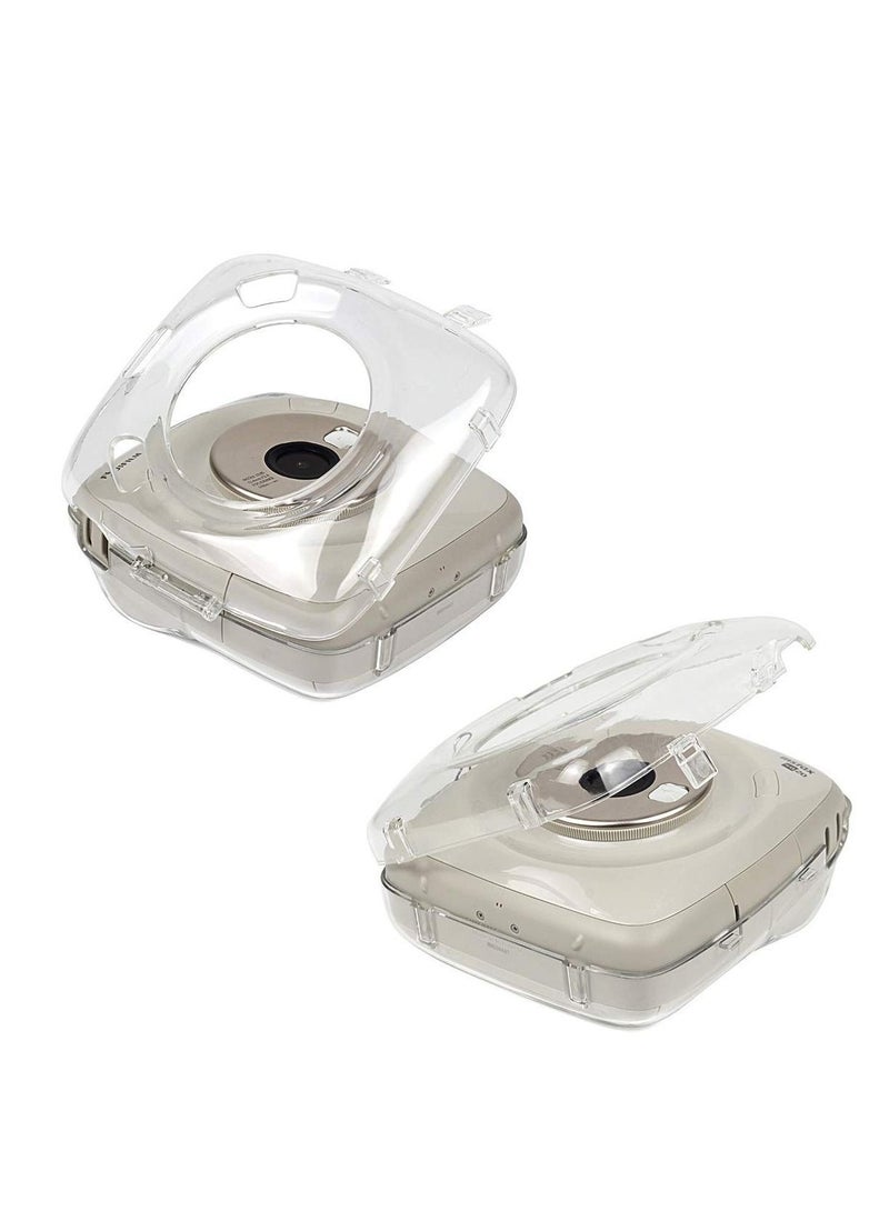 Protective Case Compatible with Fujifilm Instax Square SQ20 Instant Film Camera/Crystal Hard Shell PVC Protective Cover Carrying Cover/with Adjustable Shoulder Strap -Clear  - Image 4