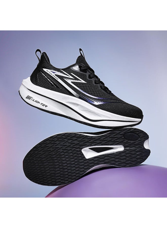BANGTE Bont Men's Sports Running Shoes Breathable Mesh Lightweight Non-slip Durable Casual Shoes Fluorescent Black Size 40 - Image 2