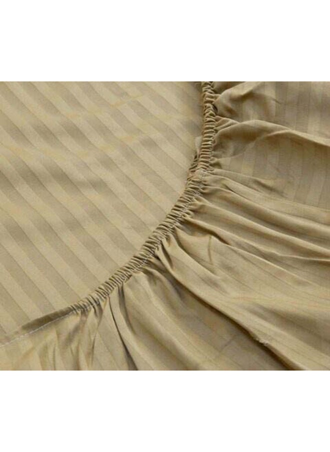 Hotel Collection HOTEL COLLECTION Stripe Brown Single Fitted Sheet 90 x 190 cm with Single Pillow Case  - Image 4