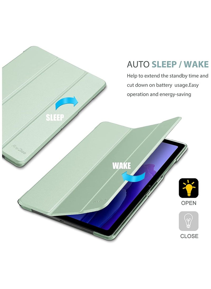 برو كيسيز - جراب Galaxy Tab A7 مقاس 10.4 بوصة (SM-T503 / T500 / T505 / T507) ، جراب واقٍ واقٍ غطاء صلب لجهاز الكمبيوتر اللوحي Samsung Tab A7 مقاس 10.4 بوصة 2022 2020 - أخضر - Image 1