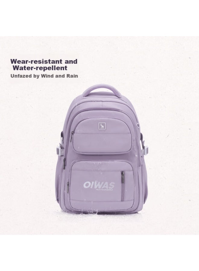 Oiwas Roaming Series Student Backpack Dual-shoulder Laptop Bag Travel Tote Black - Image 5