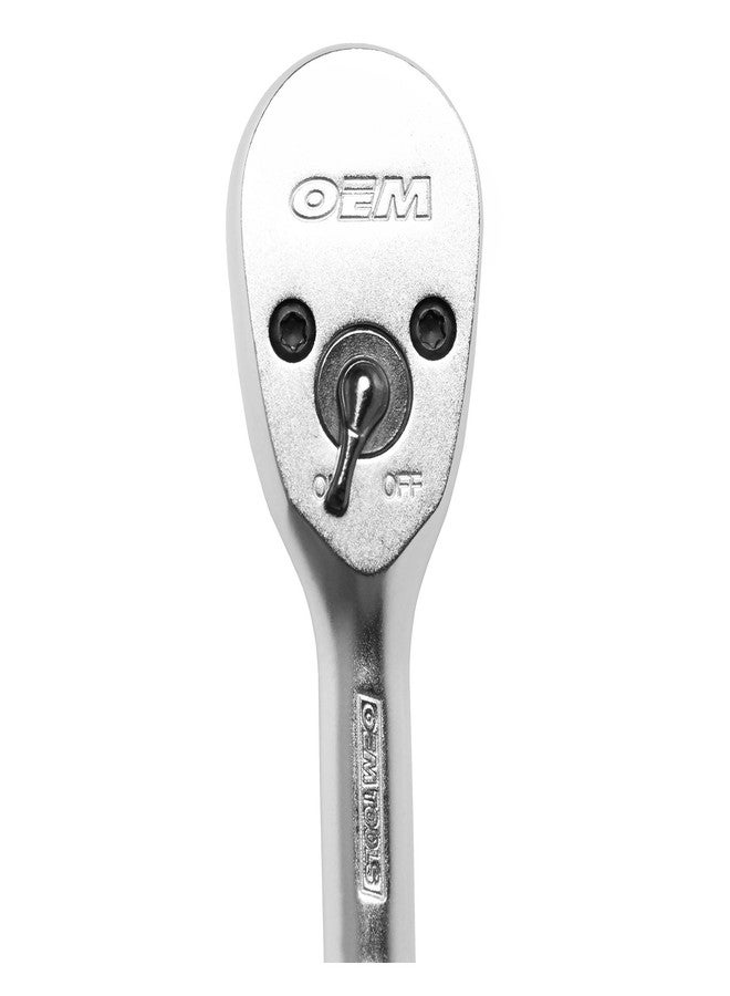 أو إي إم تولز مجموعة مقابس OEMTOOLS 23997، 64 قطعة، مجموعة أدوات ميكانيكية بمحرك 1/4 بوصة، مجموعة مفاتيح مقبس مطلية بالكروم الصلب، مقابس مانعة للانزلاق، مجموعة سقاطة وملحقات للمساحات الضيقة - Image 4