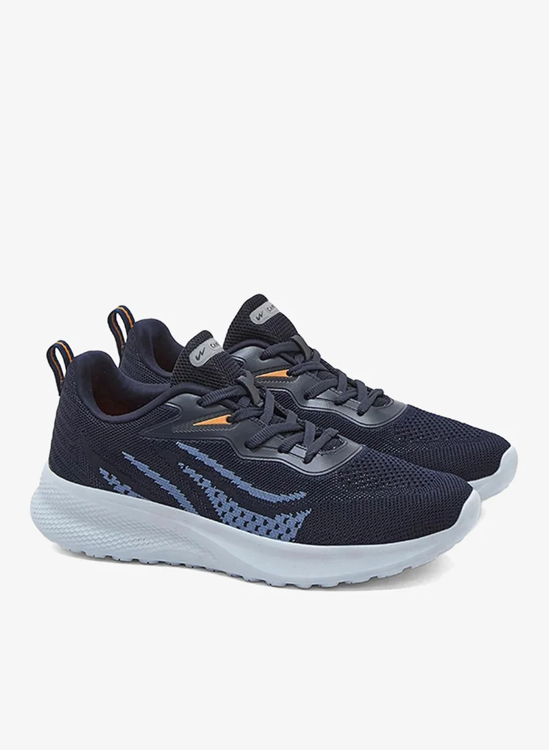Campus Navy Men Reed Memory Foam Lace-Up Running Shoes-Navy for Men | Best Price UAE