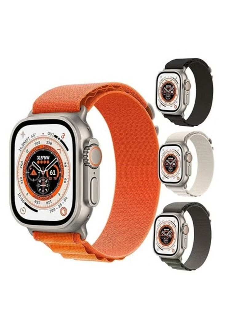 Ultra 9-in-1 Smartwatch Set with Bluetooth Calling, Air Buds Pro, 7 Interchangeable Straps, Protective Cover & Wireless Charger – All-in-One Fitness Tracker with Heart Rate Monitor & Premium Accessories  - Image 1