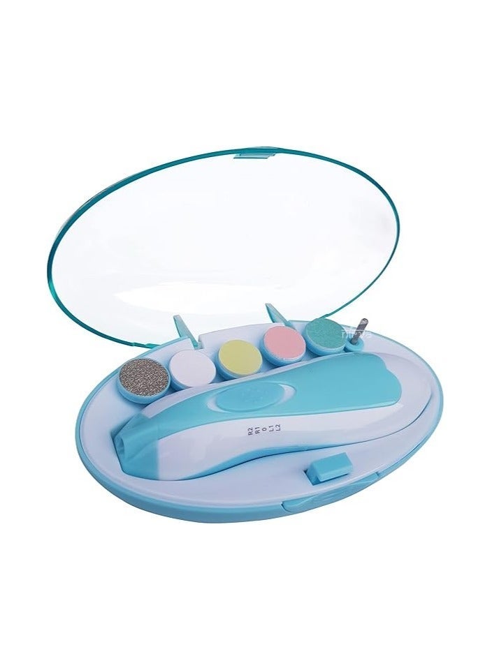 مبرد أظافر أطفال شحن بلون لبني – للعناية الآمنة والسهلة بأظافر طفلك - Image 3