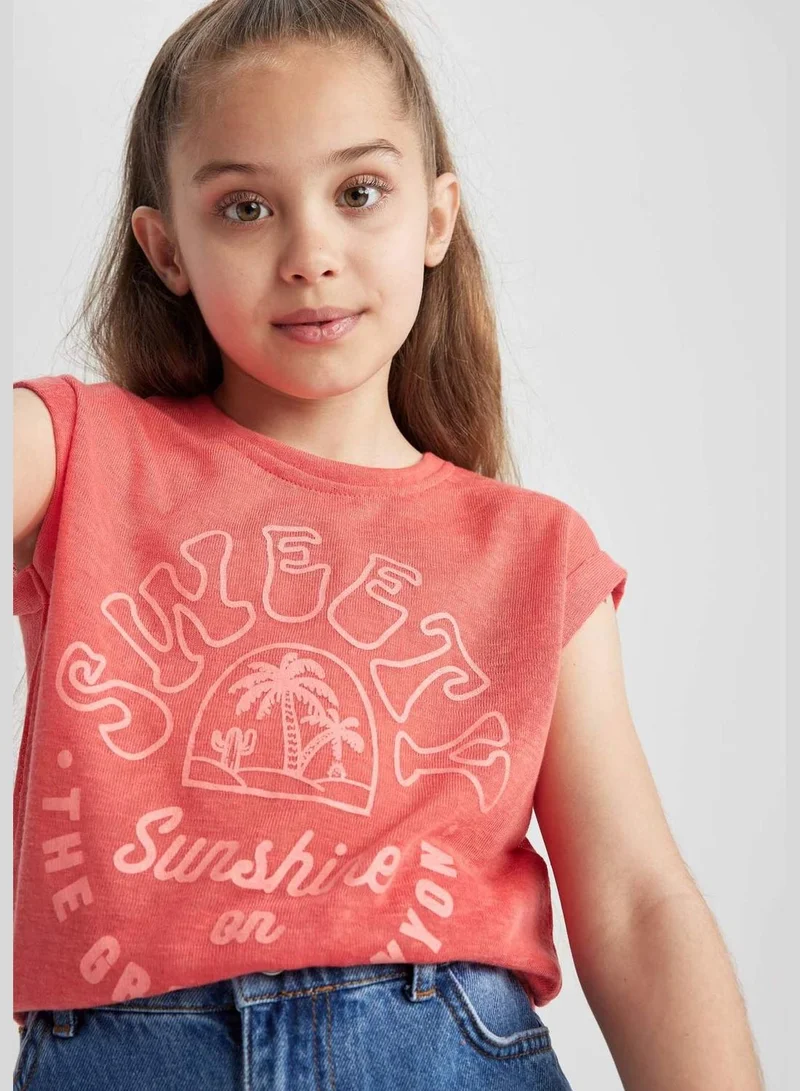 ديفاكتو Girl Knitted Short Sleeve Body
