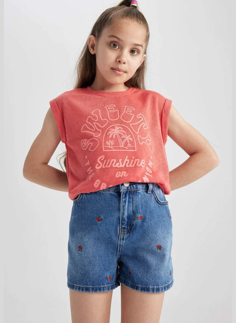 ديفاكتو Girl Knitted Short Sleeve Body