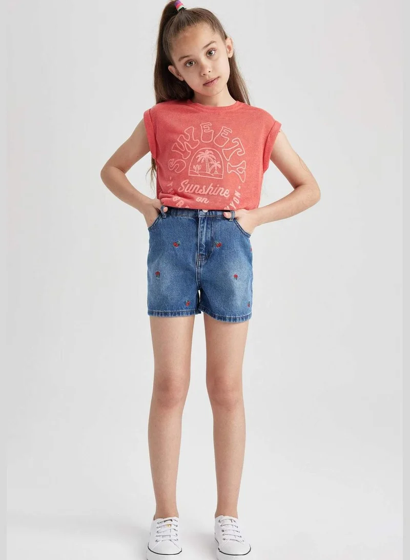 ديفاكتو Girl Knitted Short Sleeve Body