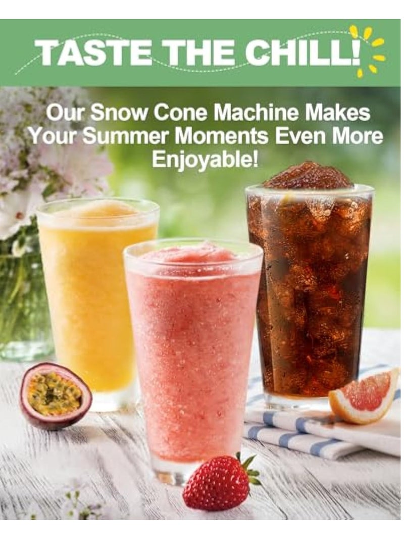 Barakah Manual Ice Shaver Machine, Snow Cone Machine, Shaved Ice Maker Machine for Home, Double Stainless Steel Blade Ice Crusher, Ice Shaver Hand Crank, Slushy Maker Machine, Ice Crusher - Image 3