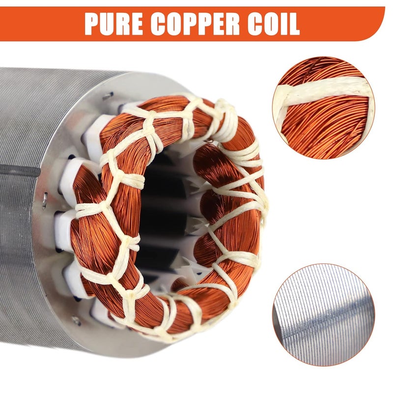 TOAUTO Concrete Vibrator Vibration Motor 40W Single Phase AC 110V 3600rpm Aluminum Alloy Case Vibrating Motor for Shaker Table - Image 2