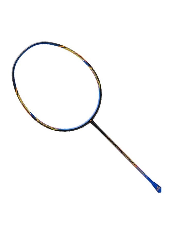 Hundred Atomic X 35 SPD Carbon Fibre Strung Badminton Racket with Full Racket Cover for Intermediate Players (82g, Maximum String Tension - 32lbs) (Black/Blue) - Image 1