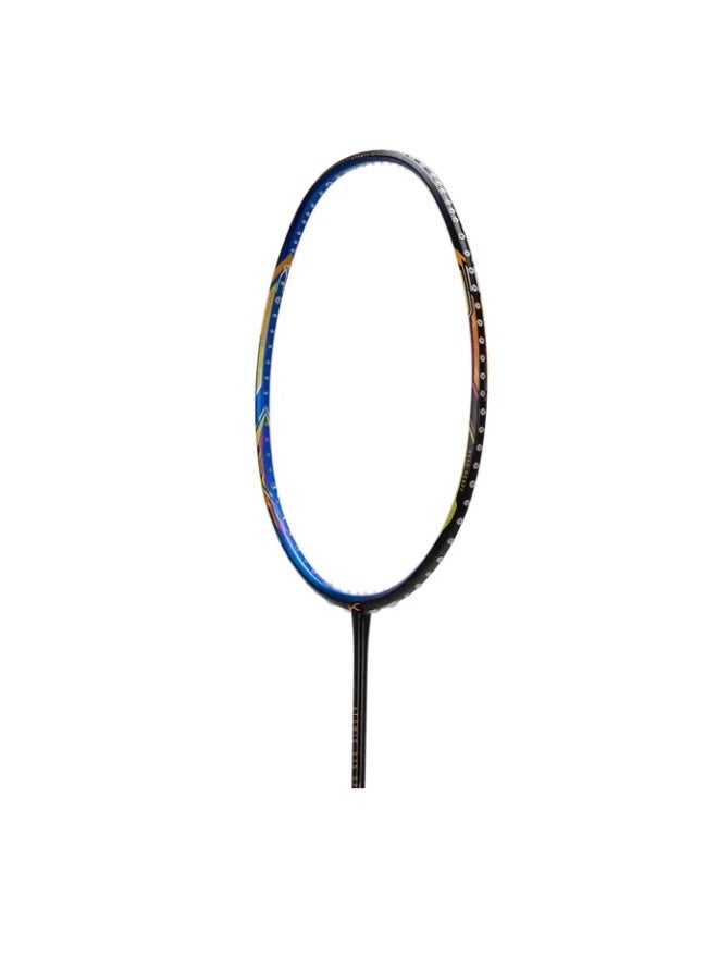 Hundred Atomic X 35 SPD Carbon Fibre Strung Badminton Racket with Full Racket Cover for Intermediate Players (82g, Maximum String Tension - 32lbs) (Black/Blue) - Image 4