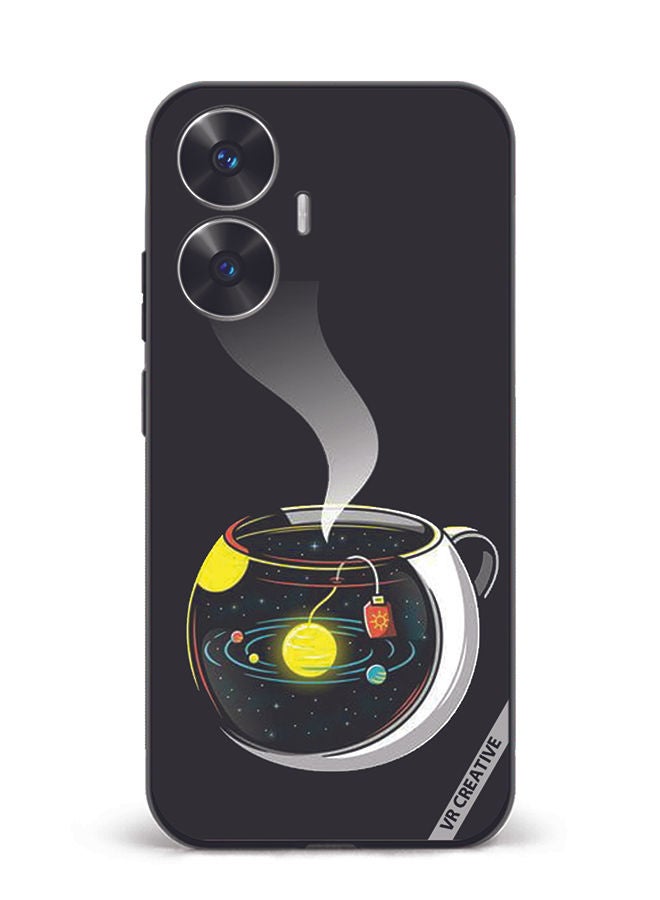 VR CREATIVE Protective Case Cover For Realme C55 Galaxy Design Multicolour - Image 1