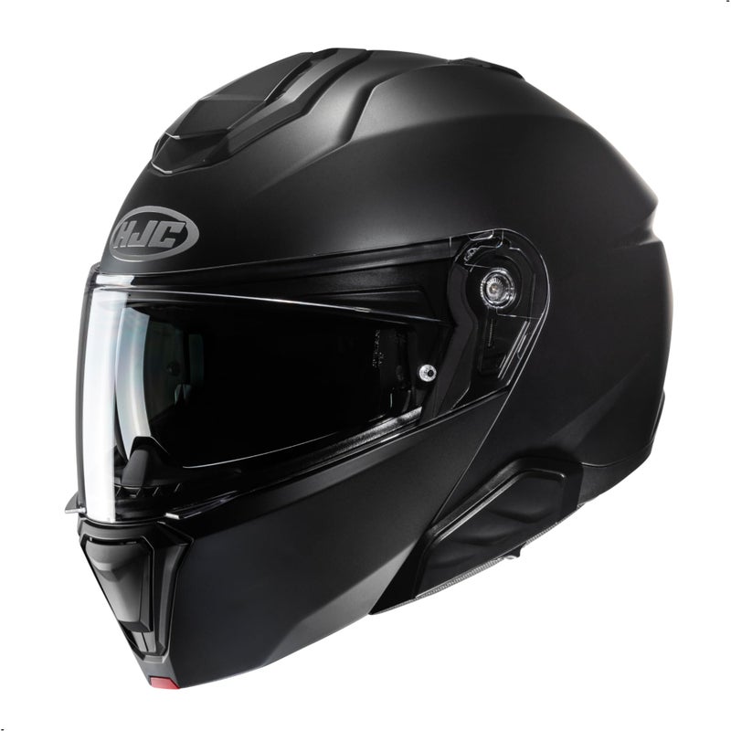 HJC i91 Solid Modular Motorcycle Helmet with HJ-33 Pinlock Shield, DOT Approved (Semi Flat Black, Medium) - Image 2
