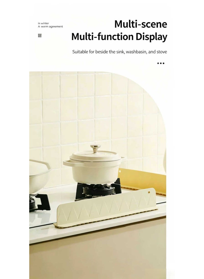 Silicone sink water blocking board, kitchen splash proof board, silicone water blocking strip for sink, sink, and vegetable basin. - Image 3