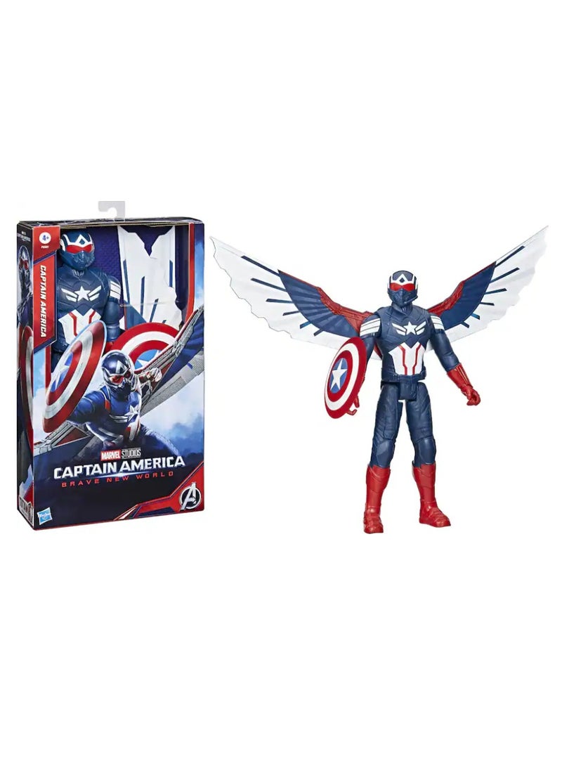 Hasbro Games Hasbro Marvel Avengers Titan Hero Series 12-Inch Deluxe Captain America Brave New World Figure - Image 1